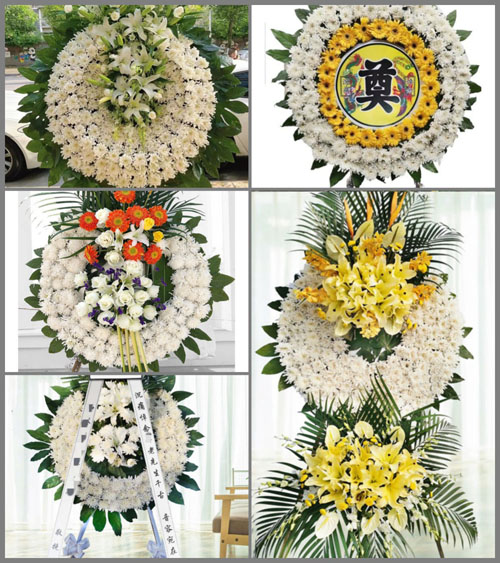 湖北十堰市郧西县观音镇黄土梁村花圈速递