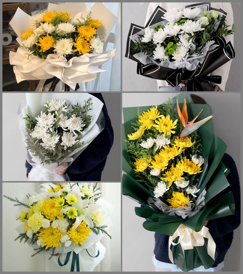 湖北十堰市郧西县观音镇黄土梁村白事花束代送